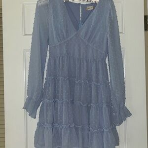 Long sleeved flirty dress